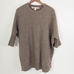 Max Studio Wool Yak Blend Oversized Ribbed Sweater Tunic Size Medium